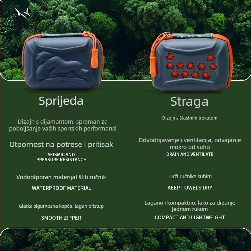 Sportski ručnik od mikrovlakana, brzo sušenje, 100 g, vlakno bez uvijanja, mogućnost prilagodbe i tiskanje logotipa