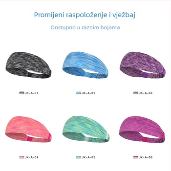 Sportska traka za glavu s apsorpcijom znoja, prugasti uzorak, unisex odrasli, za aktivnosti na otvorenom