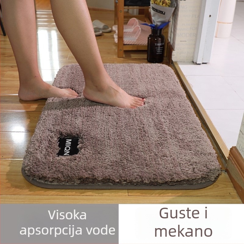 Podložak za pod s visokim plišem, apsorbira vodu i protuklizna; Materijal: poliester; Oblik: pravokutan; Pranje: strojno