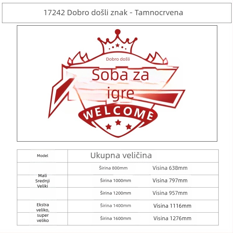 Akrilna zidna naljepnica za dekoraciju – EMO, vodootporna, uzorak 19136415574
