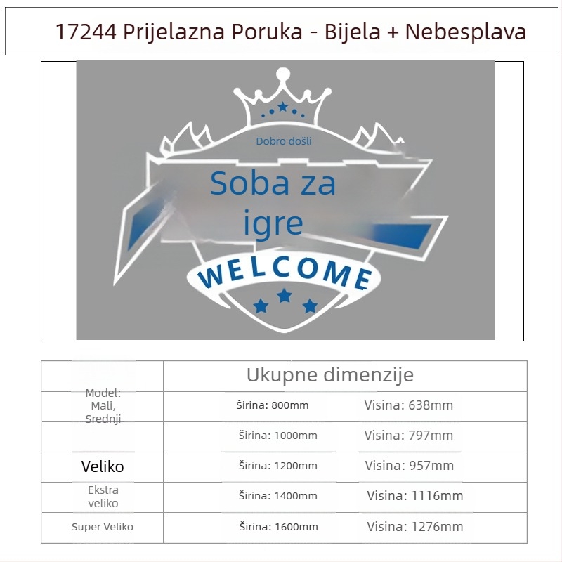 Akrilna zidna naljepnica za dekoraciju – EMO, vodootporna, uzorak 19136415574