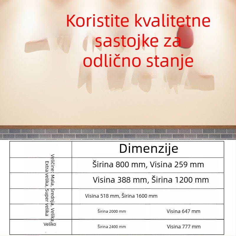 Naljepnica za zid - akril, vodootporna, modernog minimalističkog stila, trodimenzionalni dizajn; uzorak 10122, šifra 256, za dnevni boravak