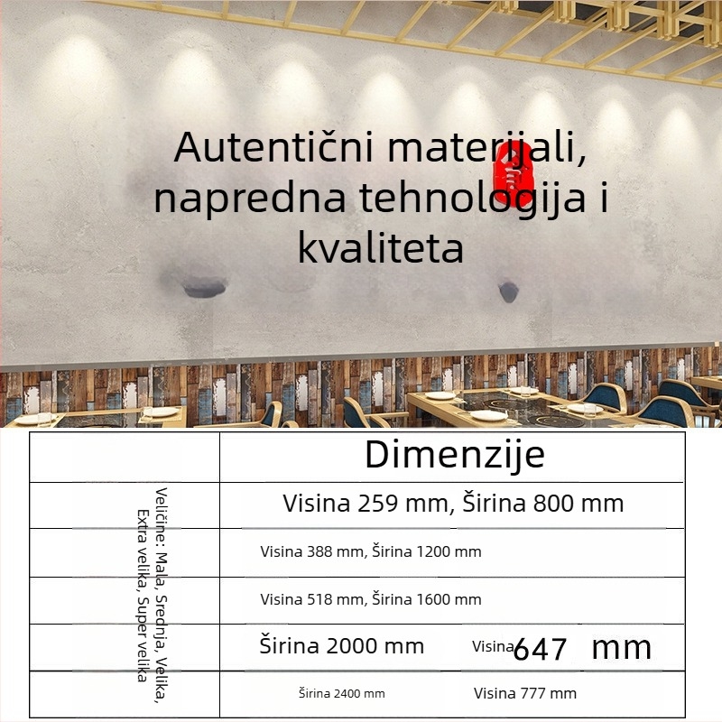 Naljepnica za zid - akril, vodootporna, modernog minimalističkog stila, trodimenzionalni dizajn; uzorak 10122, šifra 256, za dnevni boravak