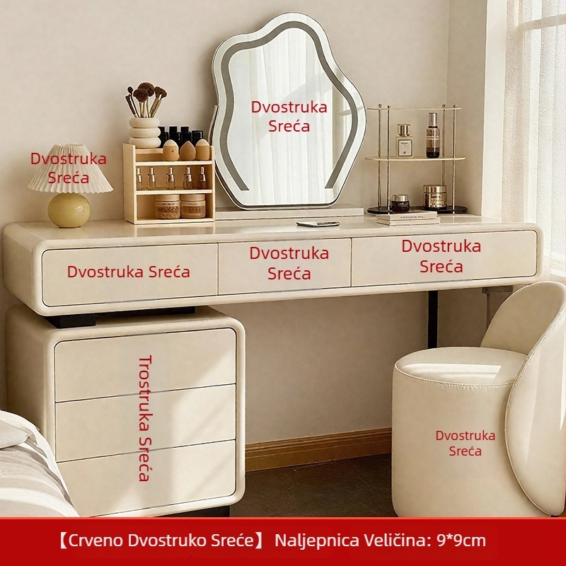 Naljepnice s riječima sreće za svadbenu dekoraciju u spavaćoj sobi na ormaru i toaletnom stolu | samoljepljive, brand Trip, bez uvoza