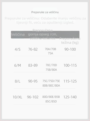 Nothing sportski grudnjak s dubokim U leđima, 3/4 kupa, Mold Cup, fiksne dvostruke naramenice, najlonska tkanina 75%