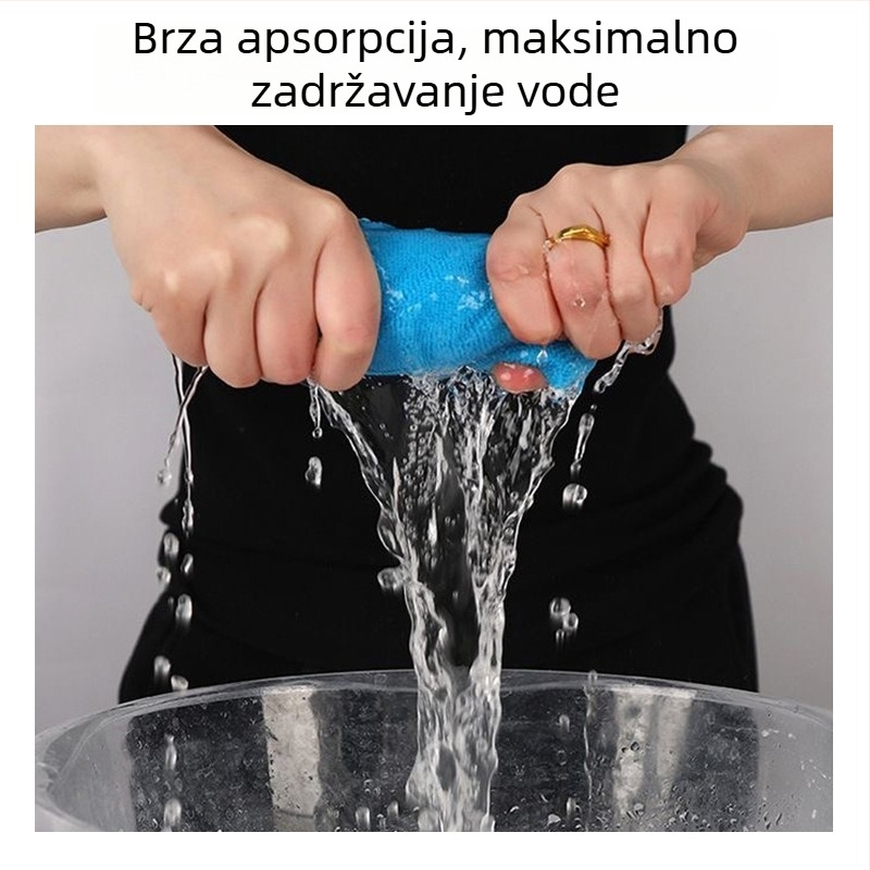 Automobilska microfiber krpa za čišćenje – visoko upijanje; težina 25 g; proizvodni postupak: obrub, ravna pletenina; značajke: dekontaminacija, brzo upijanje vode, otporno na habanje