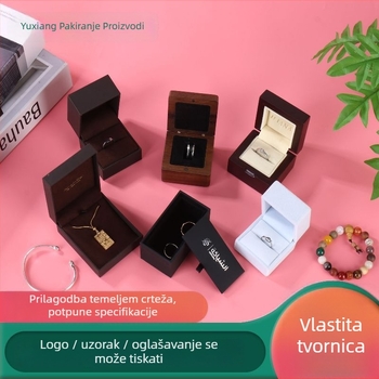 Platnena kutija za nakit za pakiranje prstena, prilagođena, marka Yuxiang