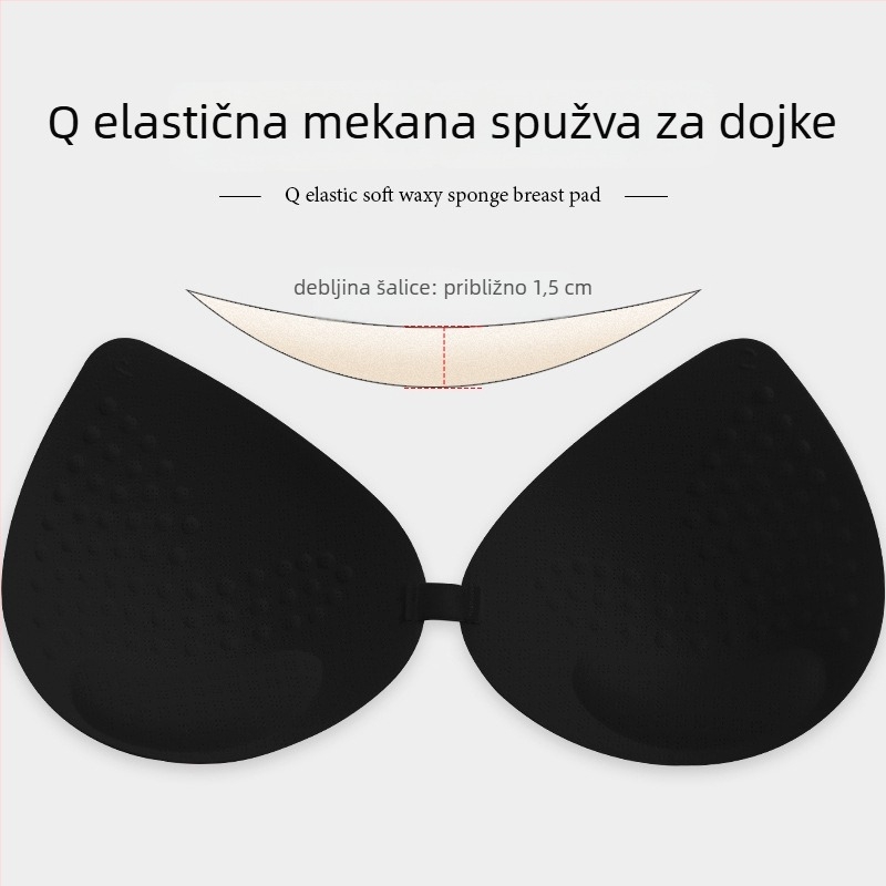 Latex umetci za grudnjak – kapkoviti oblik, tanki, prozračni, jedinstveni unutarnji jastučić Card-like Goddess