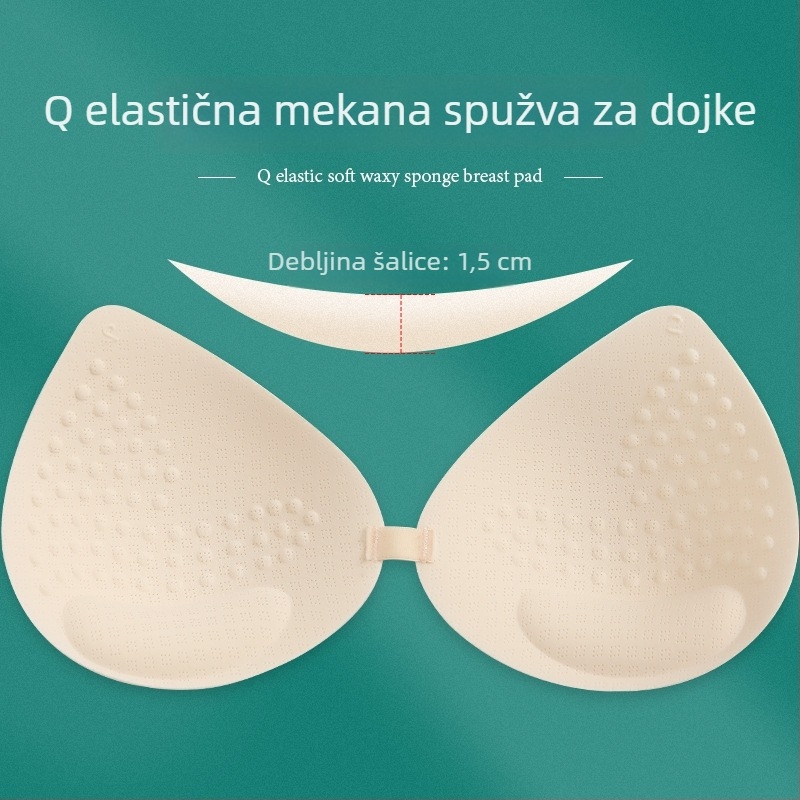 Latex umetci za grudnjak – kapkoviti oblik, tanki, prozračni, jedinstveni unutarnji jastučić Card-like Goddess