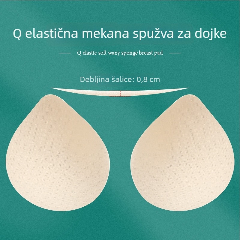 Latex umetci za grudnjak – kapkoviti oblik, tanki, prozračni, jedinstveni unutarnji jastučić Card-like Goddess