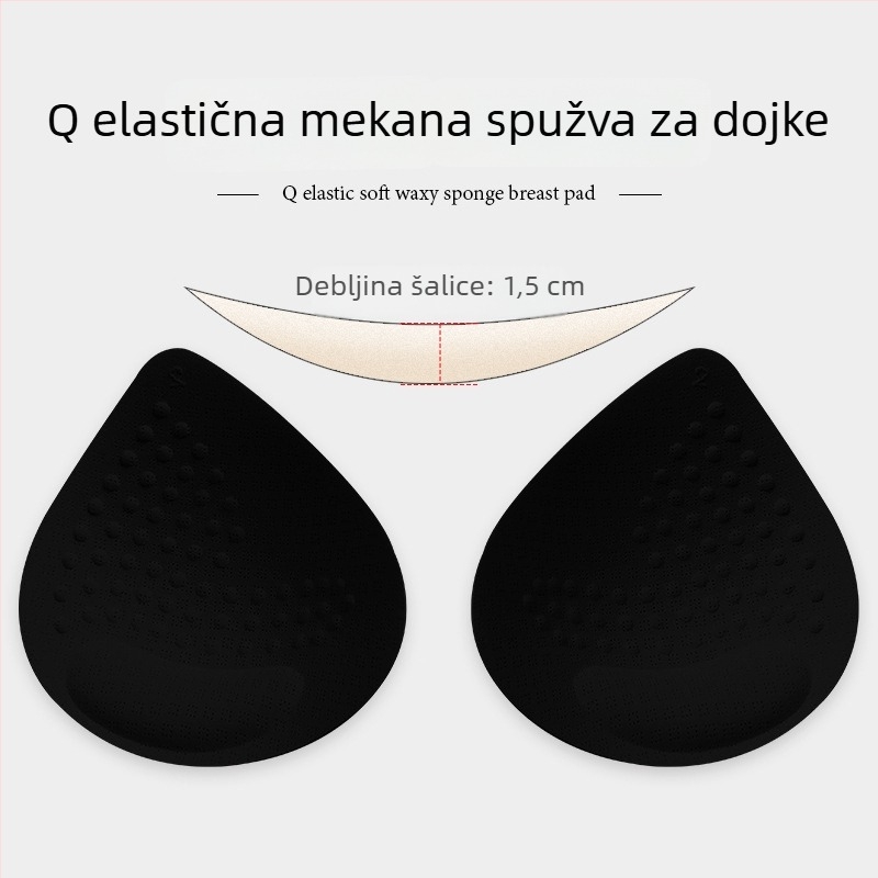 Latex umetci za grudnjak – kapkoviti oblik, tanki, prozračni, jedinstveni unutarnji jastučić Card-like Goddess