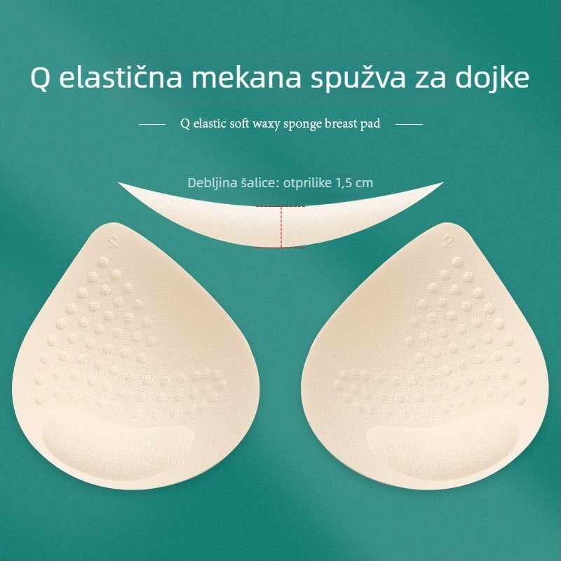Latex umetci za grudnjak – kapkoviti oblik, tanki, prozračni, jedinstveni unutarnji jastučić Card-like Goddess