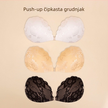 Shell Lace Chest Sticker – prozračan, nevidljiv, bez tragova, podizanje, tanke čipke