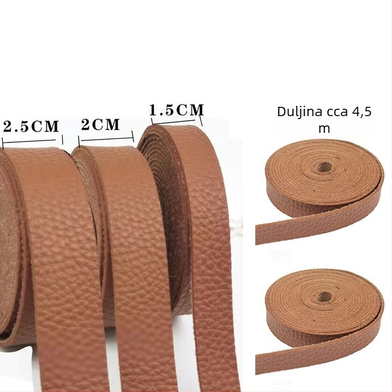 Premium kaiš za torbu, širina 1.5–2.5 cm, ručno izrađeni dodatak od mikrovlaknaste lažne kože, DIY pribor, čvrst dizajn