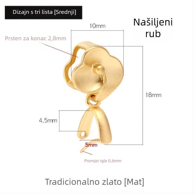 Spona za nakit - bakrena, elektroplatirana, s totemskim uzorkom, novi kineski stil