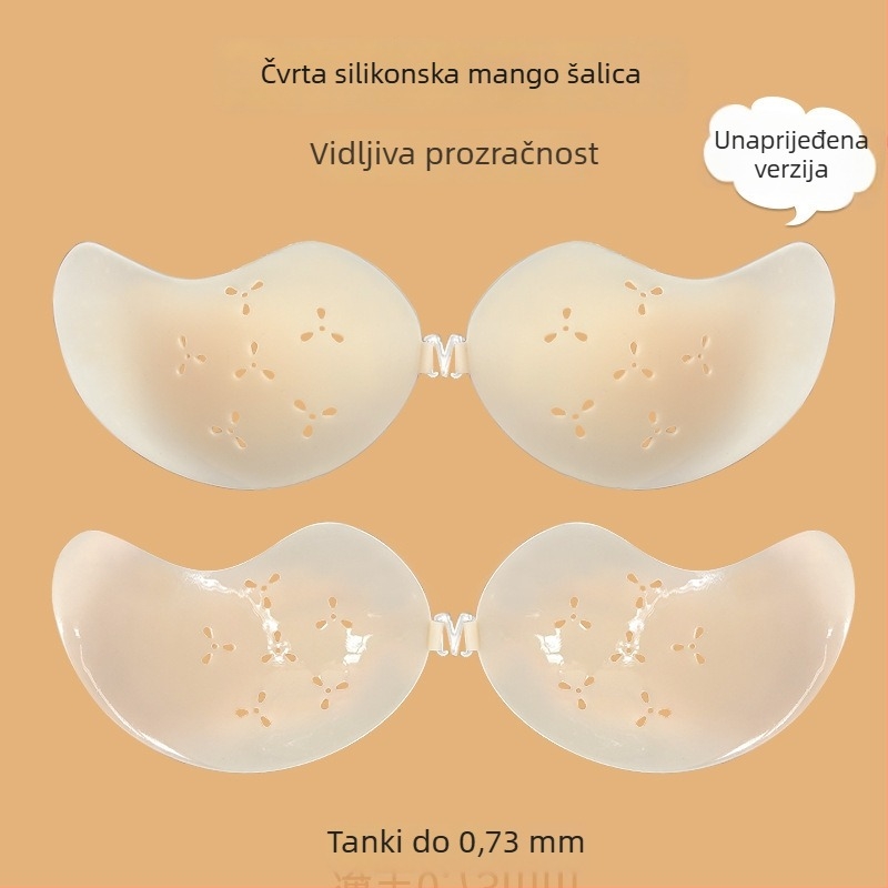 Silikonska pločica za dojke u obliku manga, ultra tanka, prozračna, nevidljiva, za vjenčanicu