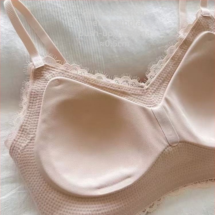 Ženski brušeni termalni grudnjak za male grudi, push-up, tanak kroj, bez šavova, protiv opuštanja, seksi leđa