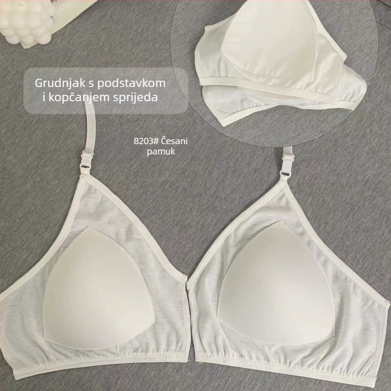 Ultra-tanki čipkasti jastučić za dio grudi u pidžamama – šivljiv ili odvojiv