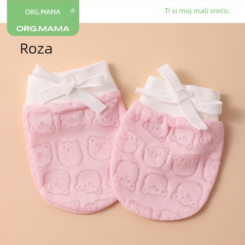 Pamukaste bebine rukavice za zaštitu lica od ogrebotina, unisex, za novorođenčad, zimu, proljeće i jesen