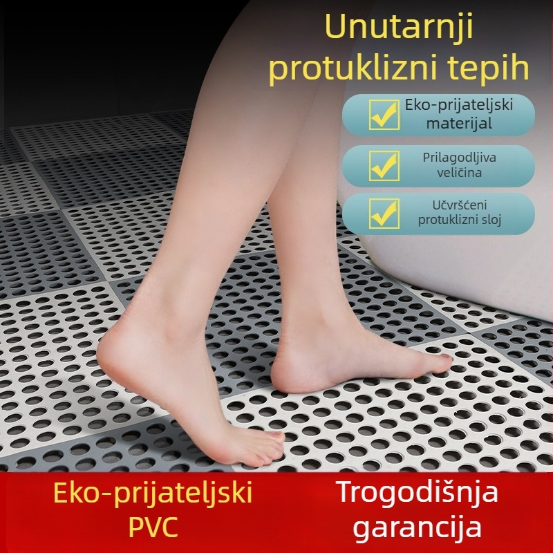 Plastične interkonekcijske podloge za kuhinju i kupaonu, prilagodljive rezanju, protuklizne, vodootporne