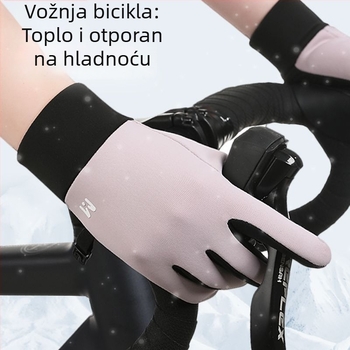 Dječje rukavice za biciklizam: tople tkanine, vodootporne, protuklizne, kompatibilne s dodirnim zaslonom, za uzrast 4–14 godina