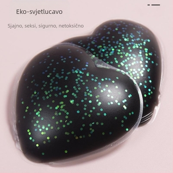 Silikonske naljepnice za bradavice u obliku srca, tanke, jednofarebne, sexy grudne pločice