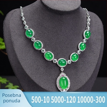 Kalcedonski četverodijelni set nakita: privjesak, naušnice, prsten, narukvica | Materijal: kalcedon; Tehnika: ugradnja (inlay); Izvor: prirodni; Čistoća: VVS