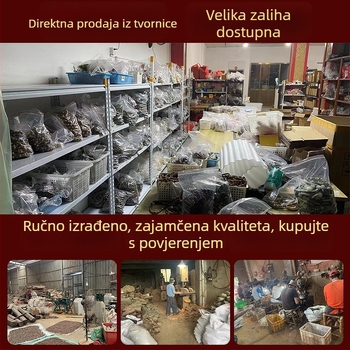 Polirana narukvica od ebonskog drveta s ljubičastim sandalovim perlicama, kineski stil, unisex
