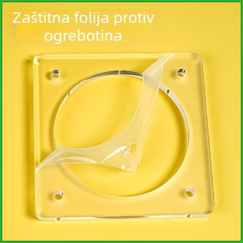 Akrilni stalak za značke s rasporedom od 9 ćelija, trostruki stolni prikaz, prozirni 3D dizajn