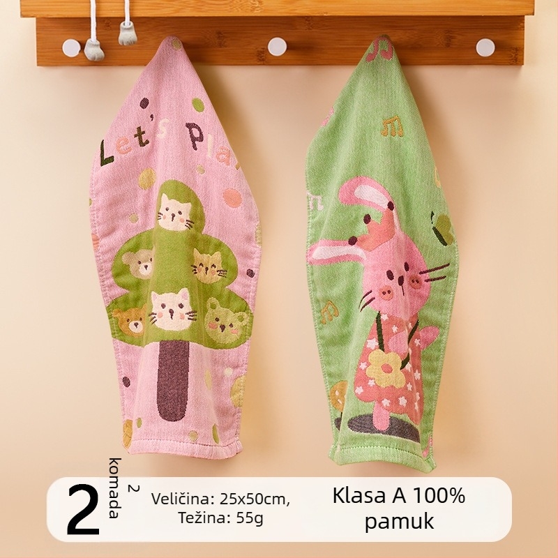 Dječja maramica za lice od četiri sloja gaze, upijajuća, bez vlakana, brzo sušenje, za bebe