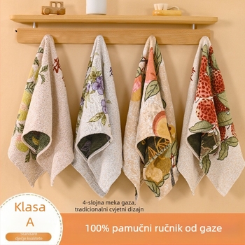 Ručnik od gaze od 100% pamuka za lice i tijelo, upija, bez dlačica, pogodan za odrasle i djecu