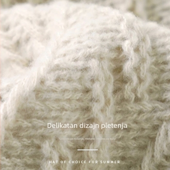 Pletena ogrtač-šal s kapuljačom za žene, poliester, warp pletenje, lagano i toplo za proljeće, ljeto i zimu