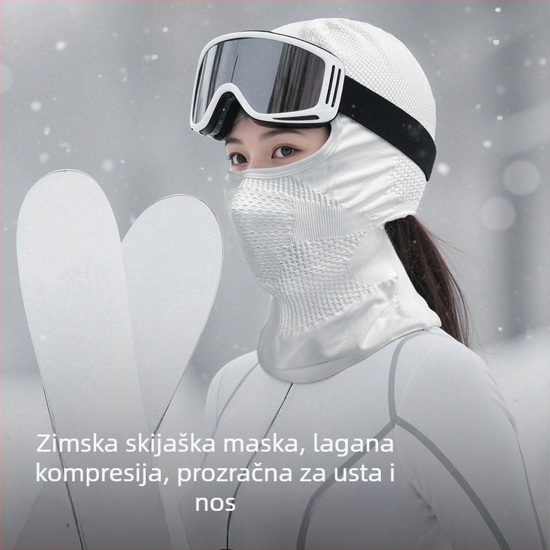 Jesen-zimska skijaška maska, bešivni pokrov za glavu za biciklizam i vožnju motociklom, prozračna zaštita vrata, podstava kacige