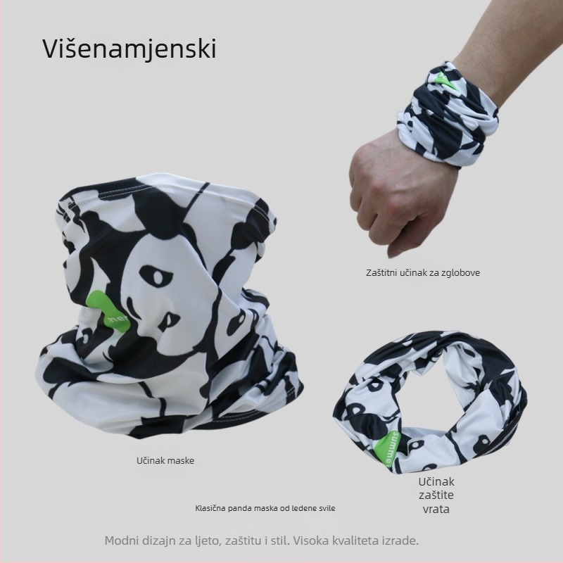 Maska za sunčanje Ice Silk i šal oko cijelog lica — poliestersko vlakno, Pimando