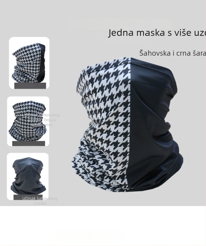 Maska za sunčanje Ice Silk i šal oko cijelog lica — poliestersko vlakno, Pimando