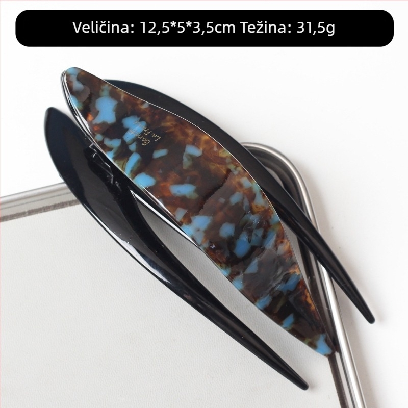 Spona za kosu od acetata, Swallowtail stil, Shark Clip, ručna izrada, model FJ-2861
