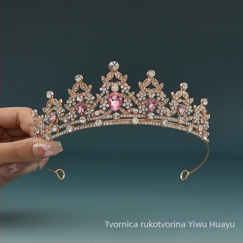 Dječja tiara za kosu – princess stil, korona od legure, pogodna za vjenčanja i rođendane