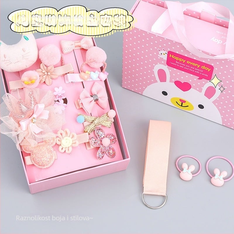 Set za kosu - Kopče Princess Series, elektroplatiranje, plastika/smola