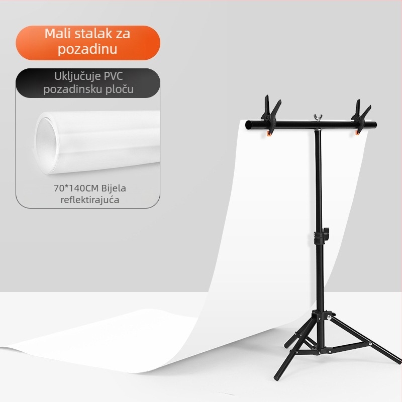 Pozadinska držač s metalnim okvirom i PVC pozadinom za fotografiju proizvoda; težina 1,2 kg; marka Refutuna/ruifutu