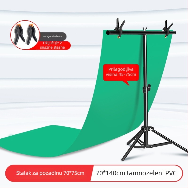 Pozadinska držač s metalnim okvirom i PVC pozadinom za fotografiju proizvoda; težina 1,2 kg; marka Refutuna/ruifutu