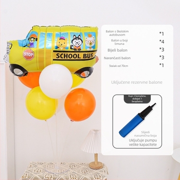 Balon od aluminijske folije za stolnu dekoraciju – za rođendane i dječje događaje; Materijal: aluminijska folija; Tip balona: aluminijski balon; Oblik: plutajući na stolu