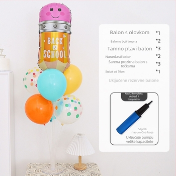 Balon od aluminijske folije za stolnu dekoraciju – za rođendane i dječje događaje; Materijal: aluminijska folija; Tip balona: aluminijski balon; Oblik: plutajući na stolu