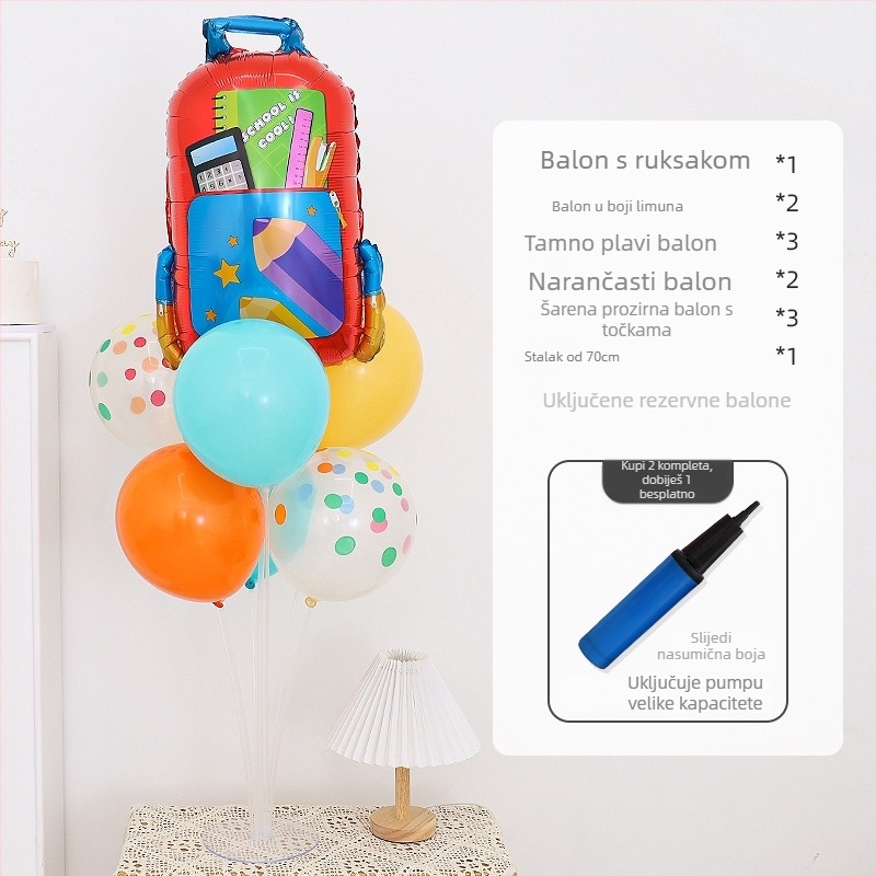 Balon od aluminijske folije za stolnu dekoraciju – za rođendane i dječje događaje; Materijal: aluminijska folija; Tip balona: aluminijski balon; Oblik: plutajući na stolu