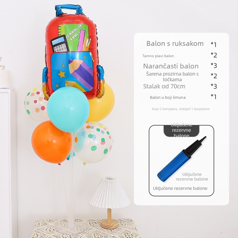 Balon od aluminijske folije za stolnu dekoraciju – za rođendane i dječje događaje; Materijal: aluminijska folija; Tip balona: aluminijski balon; Oblik: plutajući na stolu
