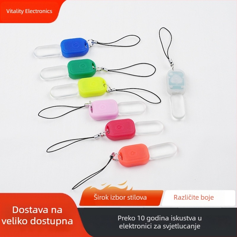 LED svjetleći privjesak – Prijenosno vanjsko upozoravajuće svjetlo, privjesak za ruksak, plastični privjesak, HL043