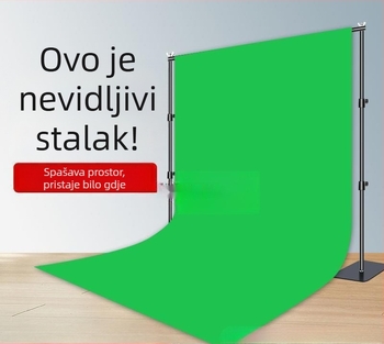 Chromakey platno za pozadinu s prijenosnim stalkom, ojačana konstrukcija