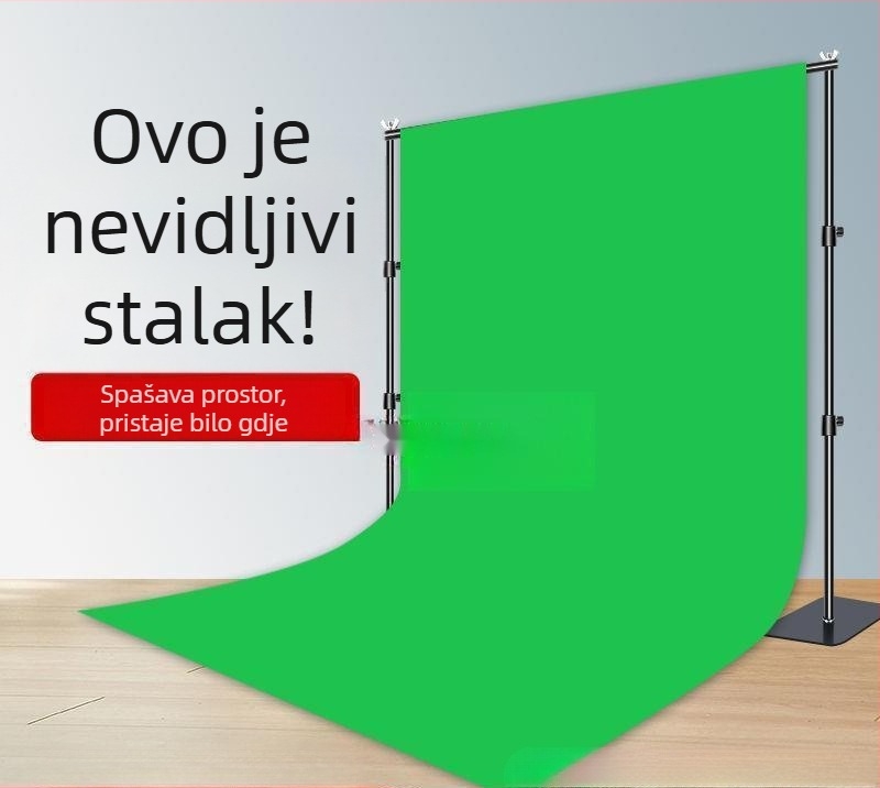 Chromakey platno za pozadinu s prijenosnim stalkom, ojačana konstrukcija