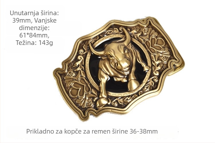 Kopča za pojas – bakrena glatka pločasta kopča, ručno izrađena, pogodna za sve sezone, proljeće 2023