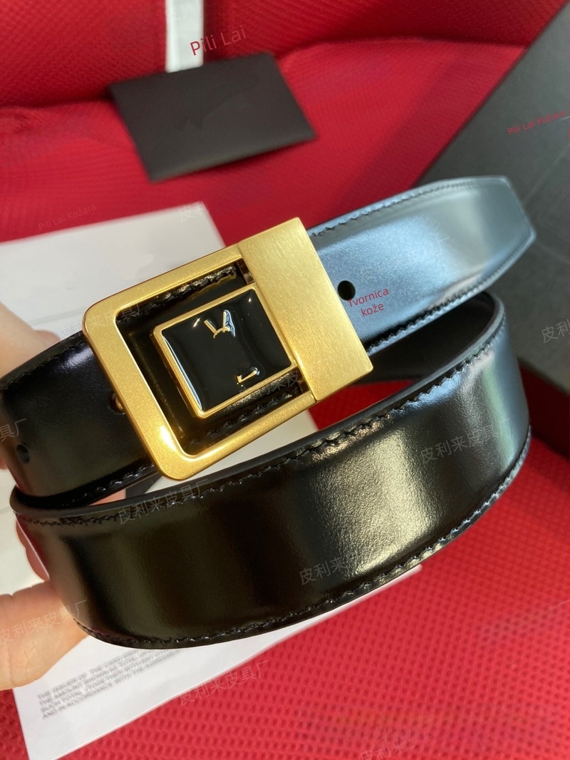 Ženski kožni pojas od prave kože, koža prvog sloja teleća, bakrena kopča, glatko zaključavanje, svestran stil, elektroplatirani završetak