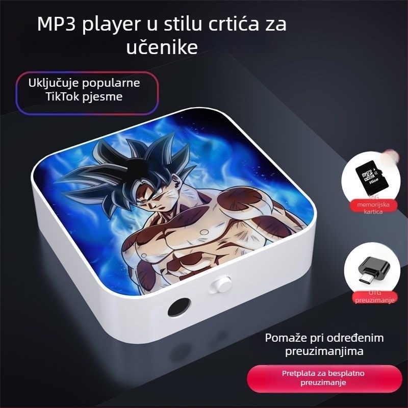 Bluetooth MP3 player za učenike – prijenosni uređaj za glazbu i slušanje engleskog, pogodan za srednju školu, za dječake i djevojčice